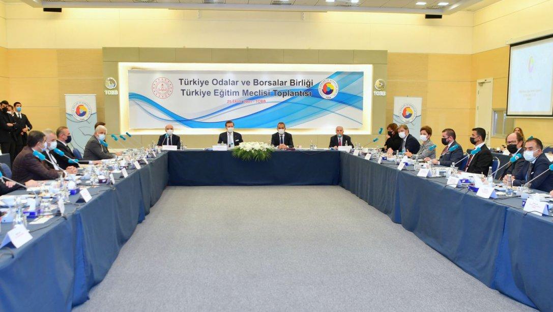 Millî Eğitim Bakanımız Sayın Mahmut ÖZER, Türkiye Odalar ve Borsalar Birliği (TOBB) Türkiye Eğitim Meclisi Toplantısı'na katıldı.